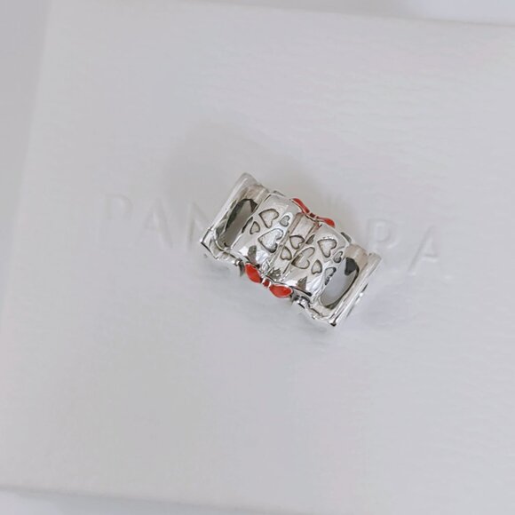 Pandora Minnie Mouse Bow & Mum Charm 925 Sterling Silver Bracelet Pendant - Picture 2 of 9